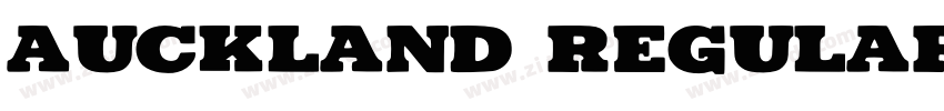 Auckland Regular字体转换